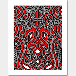 gorga batak motif 3 Posters and Art